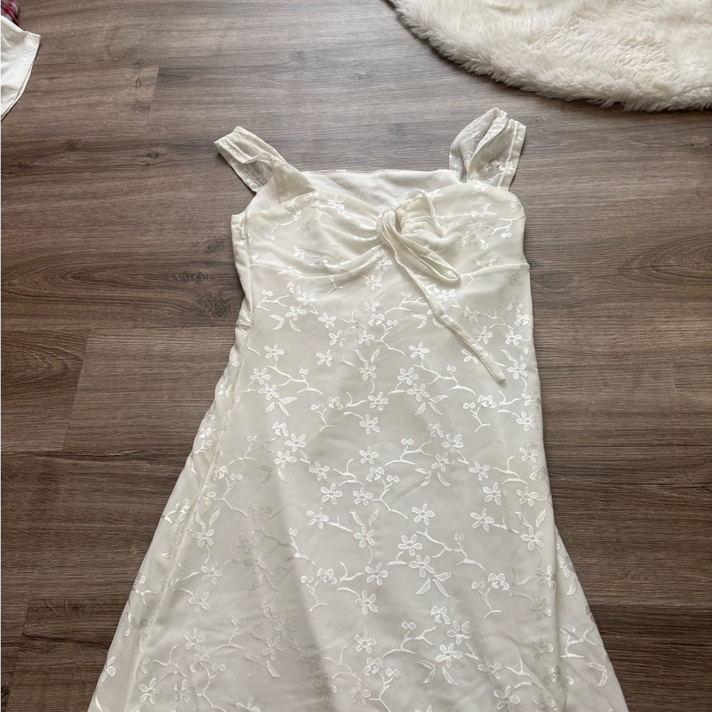 SHEIN White Floral Mini Dress